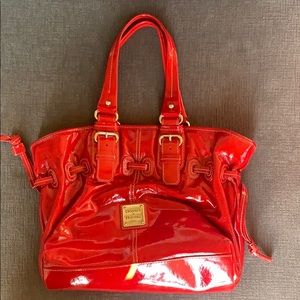 Dooney & Bourke Cherry Red Patent Leather Tote